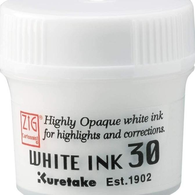 

Kuretake ZIG CARTOONIST WHITE INK 30 ml