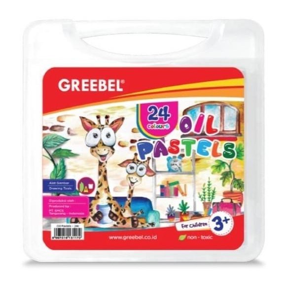 

Krayon Greebel Kids Oil Pastel Crayon 24 Color / Warna