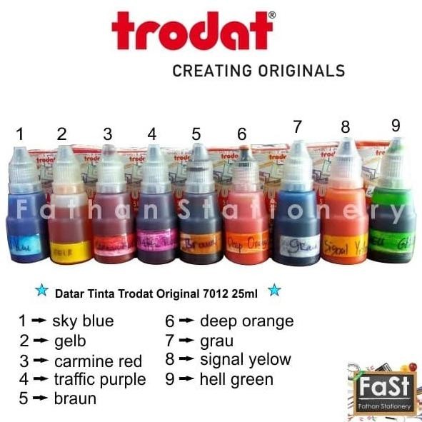

Tinta Stempel Trodat 7012 25ml (Varian Khusus) Original