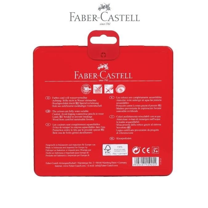 

Faber-Castell Watercolor Pencils 24L Tin Case