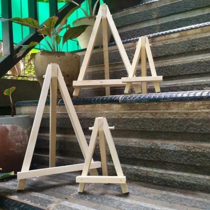 

Mini easel stand tripod kayu wooden easel holder mini 30cm