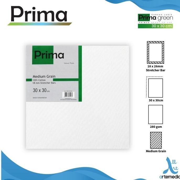 

Kanvas Lukis Prima Green 30x30cm Value Set 3 Cotton Canvas