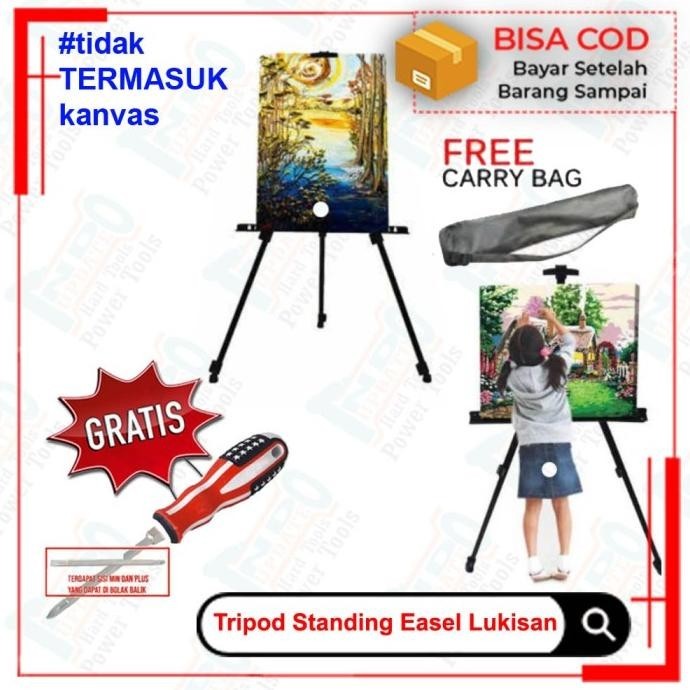 

Stand Lukis Standar Holder Papan Kanvas Tripod Easel Melukis Standing