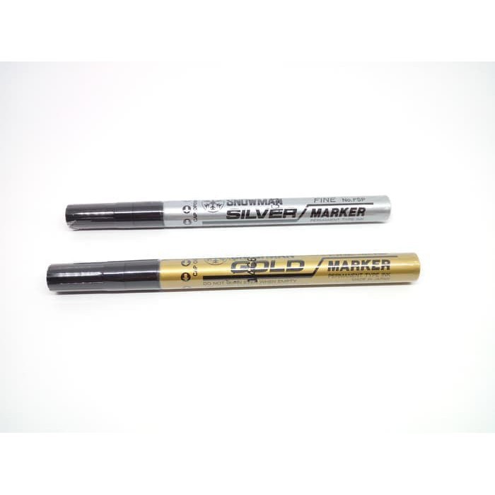 

SPIDOL SNOWMAN WHITE SILVER GOLD BESAR KECIL 白，金，银笔