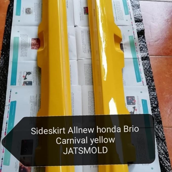 Carnival Yellow All New Honda Brio Sideskirt - Bodykit