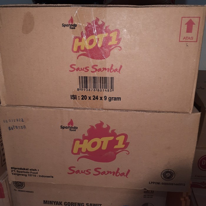 

Hot 1 Saos Sambal Sachet Kartonan Isi 20 Pa