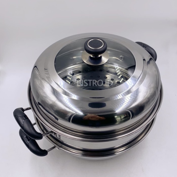 Bistro Bo-32Sw 32Cm Steamer Wok