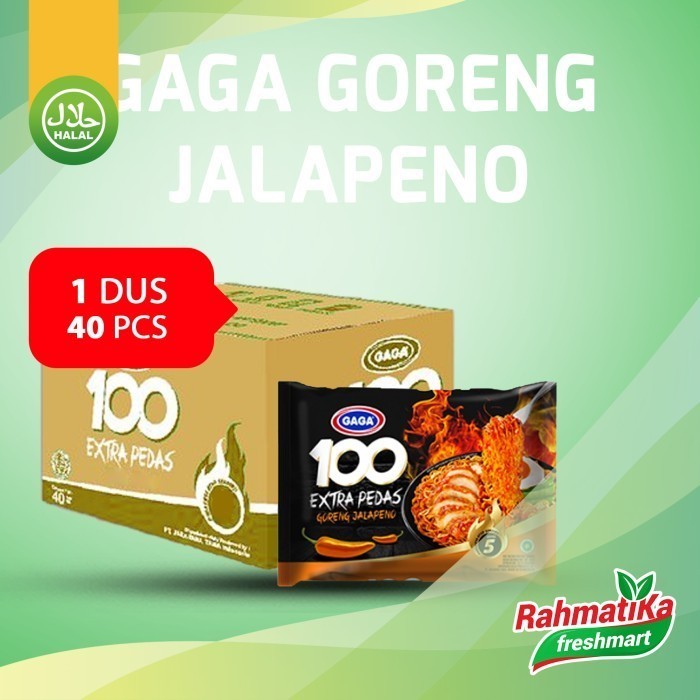 

Gaga 100 E Instan Extra Pedas Goreng Jalao Level-5 (1 Dus/Karton)