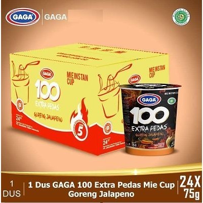 

1 Dus Gaga E Extra Pedas Cup Goreng Jalao 24 X 75 Gr