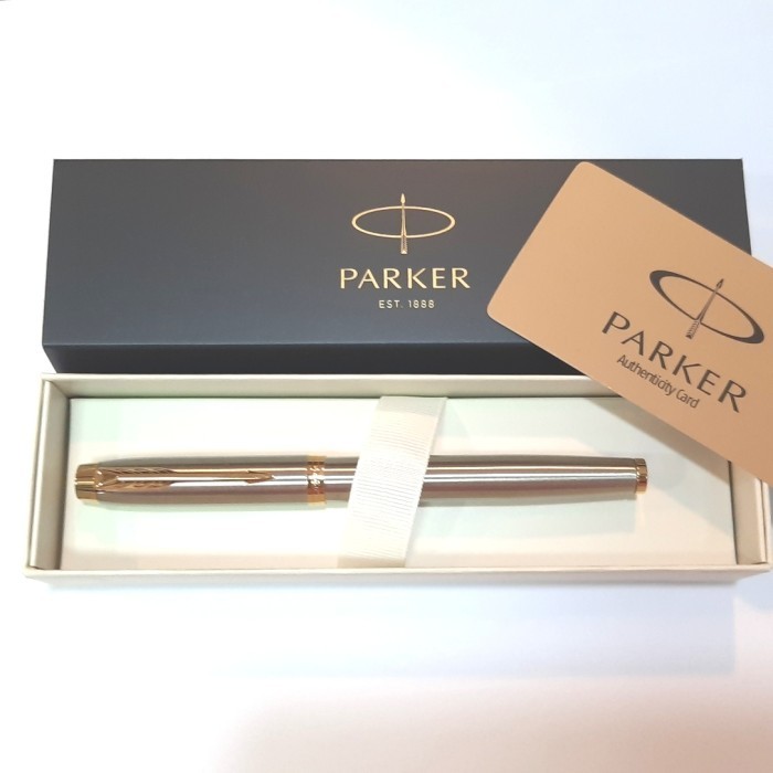 

Parker IM Brushed Metal Gold Trim Rollerball