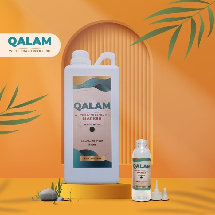 

Tinta Spidol Whiteard Qalam 1 liter warna hitam Refill Tinta Spidol