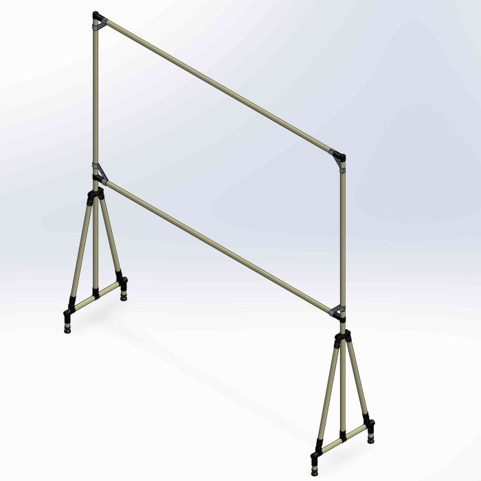 

Stand White ard 2000x500x2100