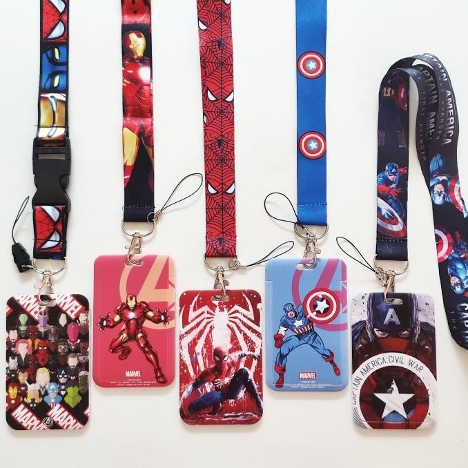 

ID Card Holder Name Tag Lanyard / Kalung Kartu Superhero Marvel