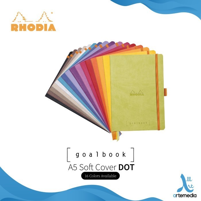 Buku Catatan Rhodia A5 Dot Grid Softcover Goalok Noteok