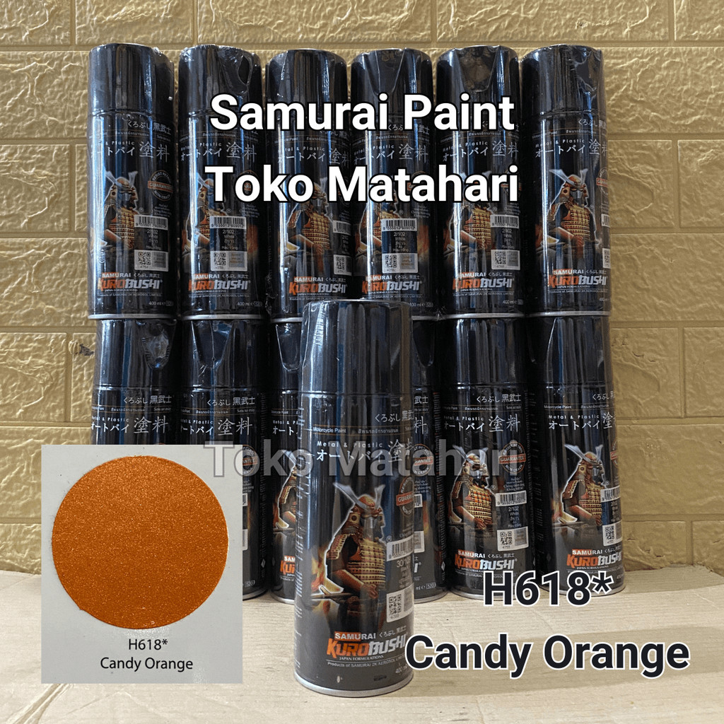 Samurai H618* Candy Orange Cat Semprot Samurai Kurobushi