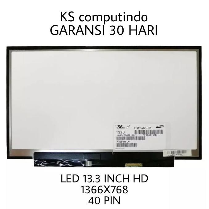 LED LCD 13.3 INCH SLIM 40 PIN LTN133T25-601 TOSHIBA Z830 Z835 MURAH