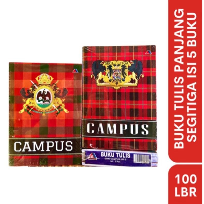 

Premium Buku Tulis Panjang Segitiga Isi 100Lembar 1Pack Isi 5Pcs Harga Per Pack BisaCod