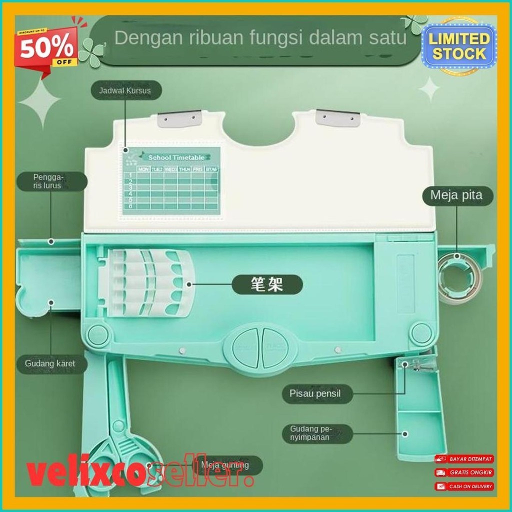 

Tempat Pensil Anak Kotak Pensil Multifungsi Kelas Atas Free Gunting Penggaris Rol Penghapus Dan Lakban (Cod)