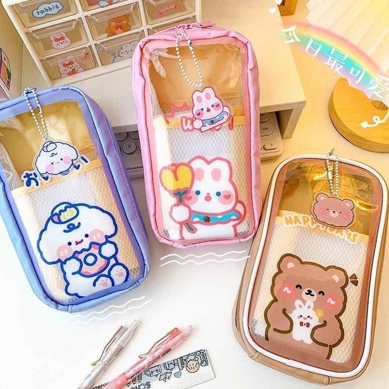 

Berkualitas Kawaii Kotak Pensil Anak / Tempat Pensil Lucu Anak Sekolah/Tempat Alat Tulis Perlengkapan Sekolah Multifungsi/Big Capacity With Zipper Gratis Ongkir