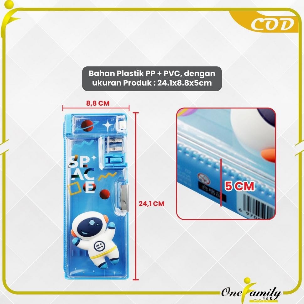 

One-A59 Tempat Pensil Anak 3D Timbul Magnetic Multifungsi Alat Tulis Sekolah / Kotak Pensil Pencil Case Magnet Untuk Anak Tk (Lagi Diskon)