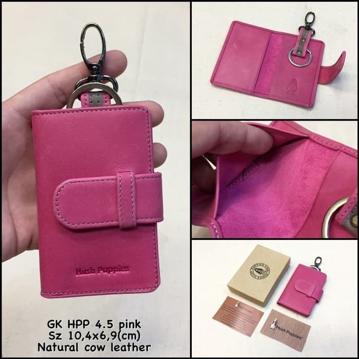 Cas Gantungan Kunci/ Dompet Stnk Motor Mobil Hush Puppies Ungu/Hushpuppies