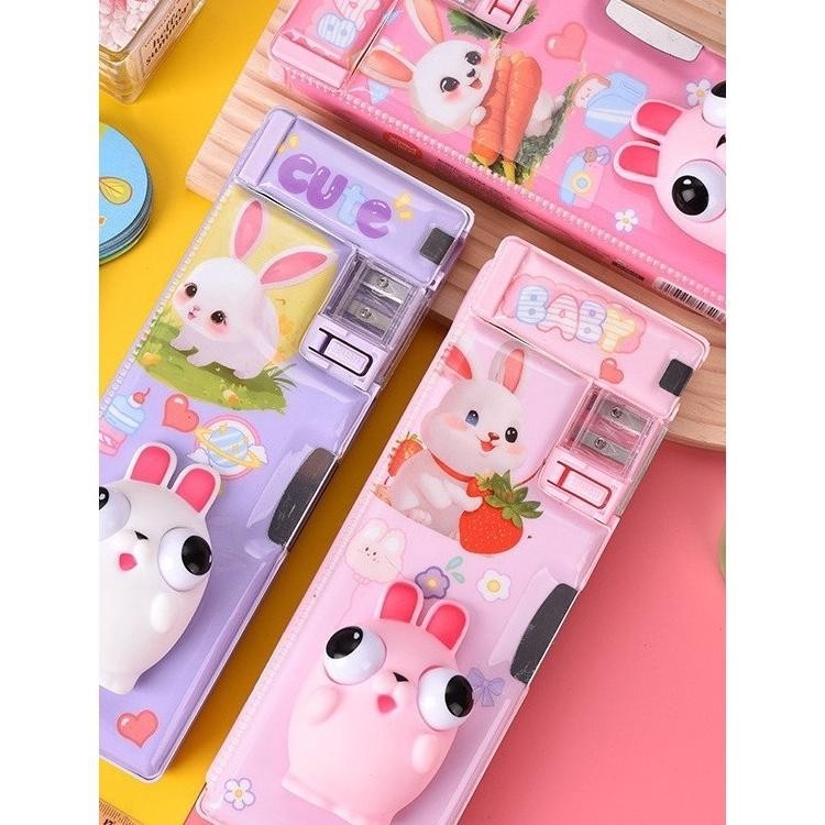 

Tempat pensil squishy 3D tiga dimensi / kotak pensil alat tulis lucu mainan anak perempuan laki-laki sekolah 565-2/3/6 MATA BISA KELUAR