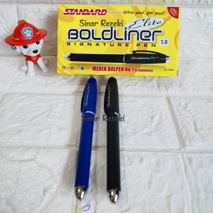 

Arom 12 Buah!! Pena Boldliner Elite 1.0 Standard/Pulpen Tanda Tangan