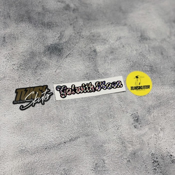 

Mooneyes go with MOON hologram prism sticker