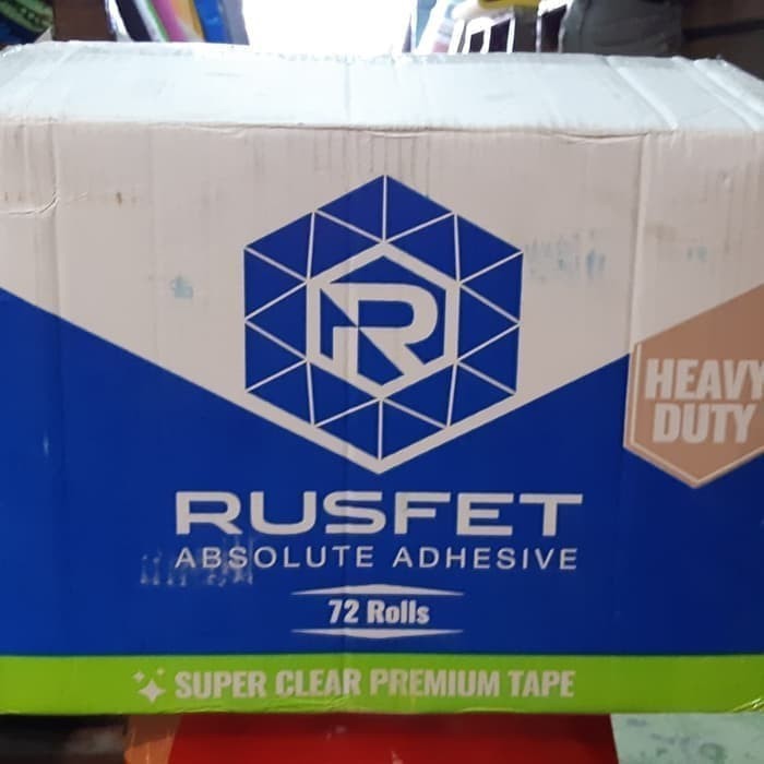 

lakban merk rusfet bening / 48mm /2inc x 100yards