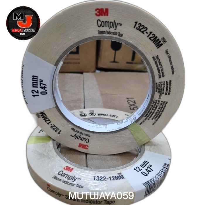 

3M Comply Steam Indicator Tape 1322 12mm x 55mtr