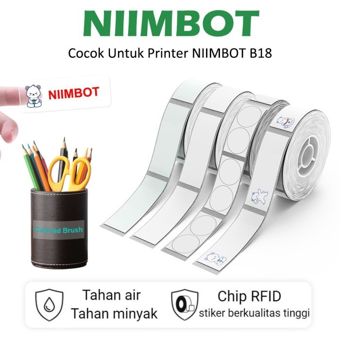 

Niimt B18 Label Transparan Dapat Dicetak Dengan Berbagai Warna Font