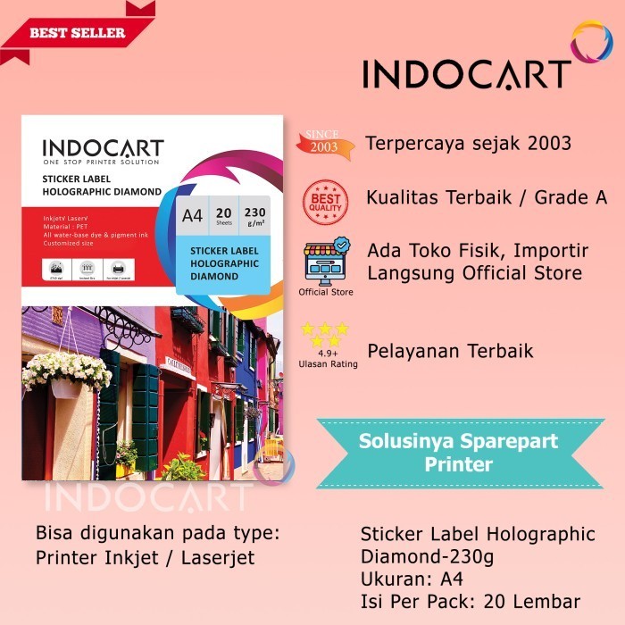 

Indot Sticker Holographic -A4-20s