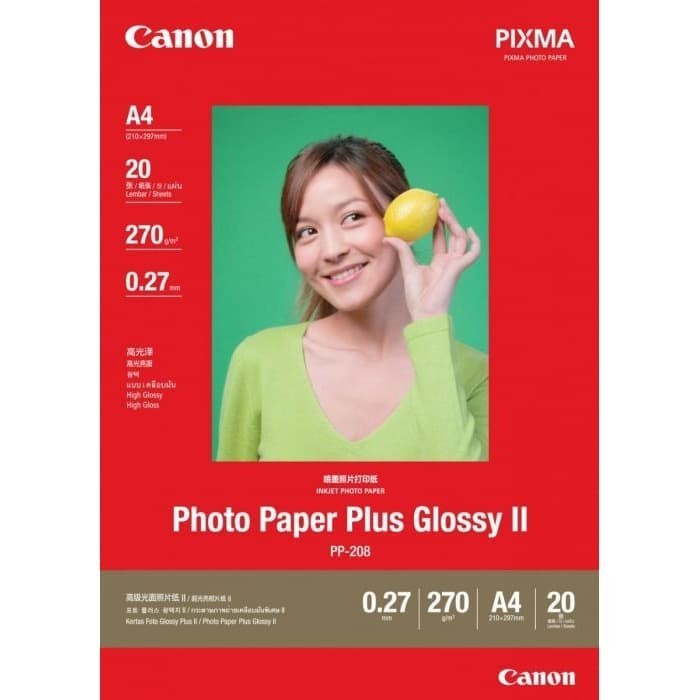 

Photo Paper Plus Glossy PP208 A4 isi 20 lembar