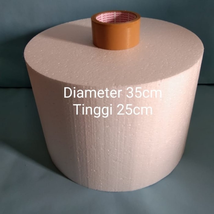 

D35x25cm Gabus Styrofoam Bulat Dummy Cake