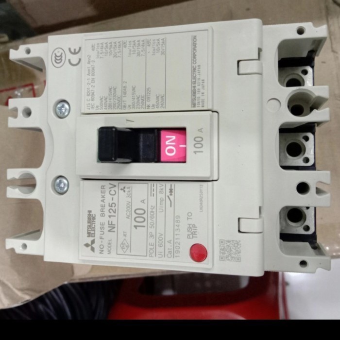 Nfb Mccb Breaker Mitsubishi Nf-125Cv Nf125-Cv 100A 100 A Ori