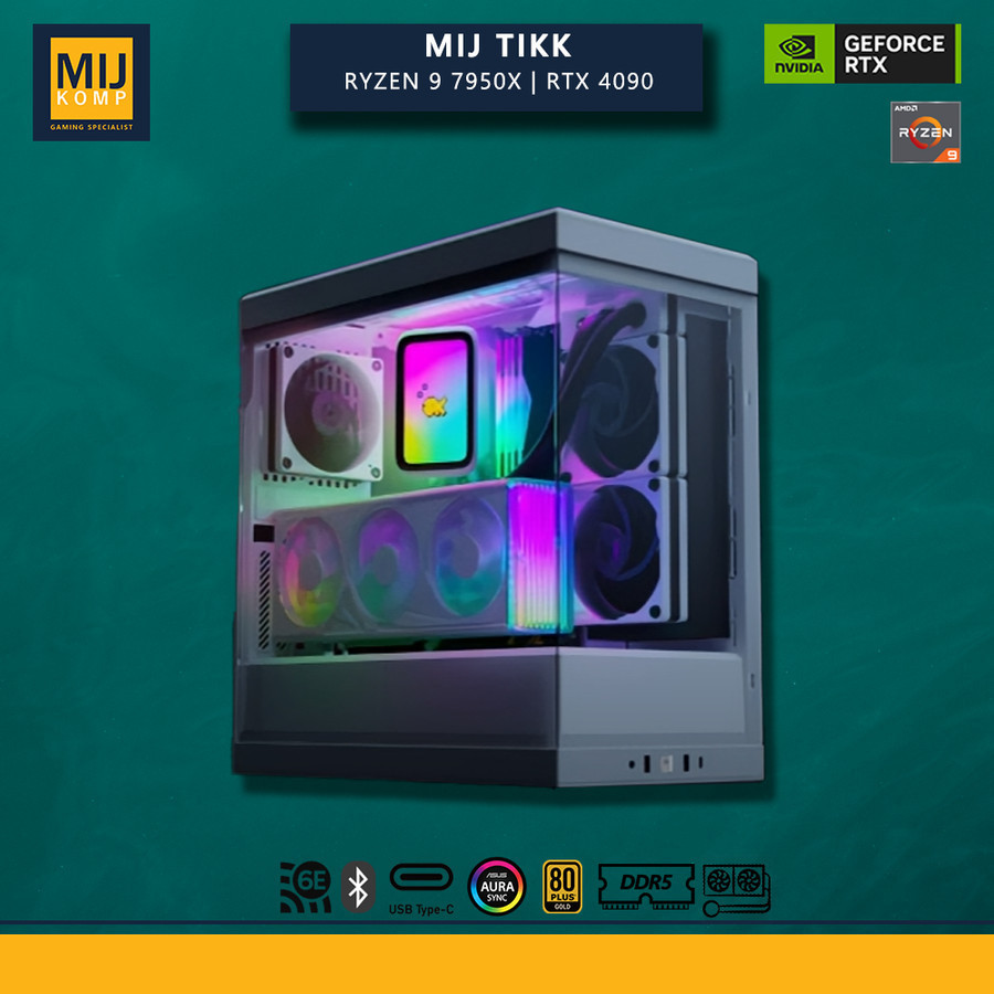 MIJ TIKK / AMD RYZEN 9 7950X / RTX 4090 / PC GAMING DESAIN