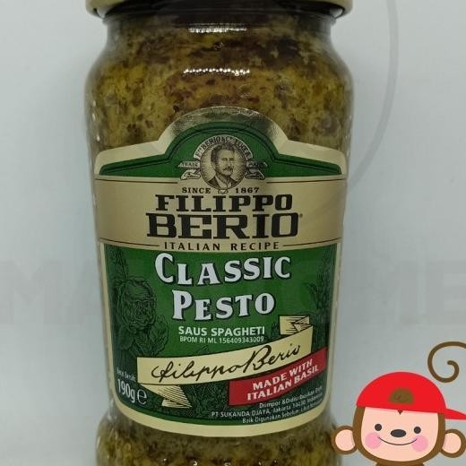 

Filippo Berio Classic Pesto 190Gr Bumbu Pasta Basil Saus Sauce 190 Gr