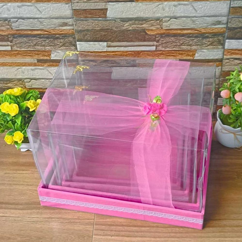 

Kotak Hantaran Mika Sudut Tile Siku Paket Lengkap Isi 4 Pcs Tampilan Mewah Dan Elegan B Cod