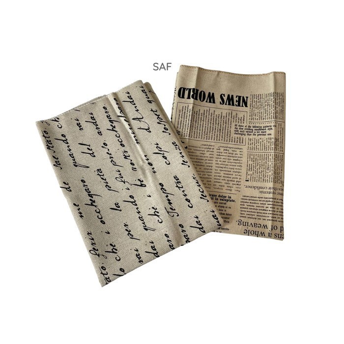 SAF Napkin Motif Letter Koran Kain Props Foto