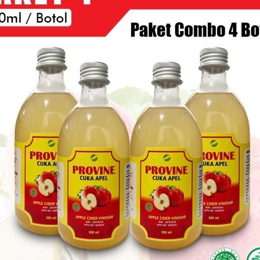 

Paket 4 Botol Provine Cuka Apel Murni 300Ml