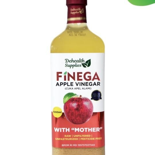 Finega, Vinegar (Cuka Apel Ala) With The Mother 1L