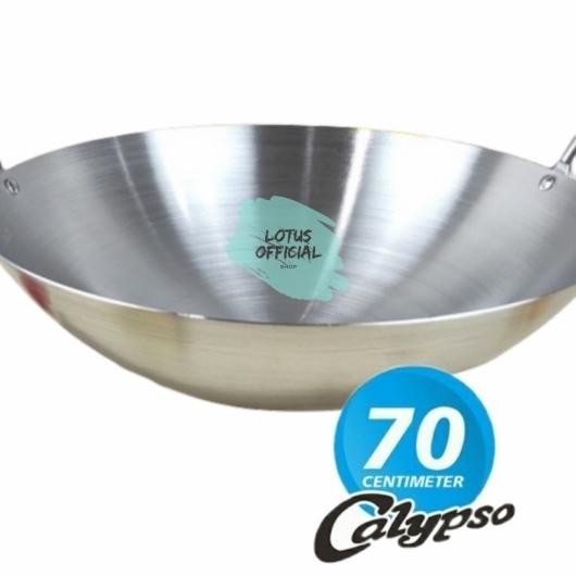 Calypso Wajan Kuali 70 Cm Ggorengan Stainless Steel Ukuran 70Cm