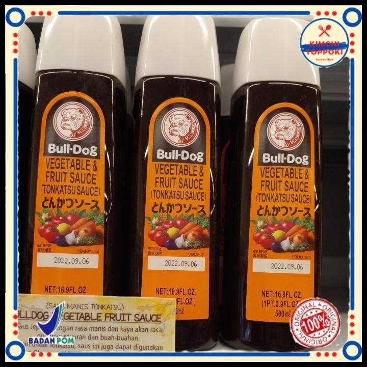

Bull Dog Vegetable & Fruit Sauce (Saos Manis Tonkatsu)500Gram (Japan)