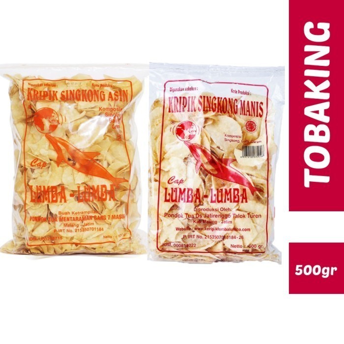 

DISKON Keripik Singkong Manis Asin Lumba Lumba 500gr Kripik Malang