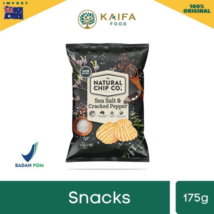 

TERBATAS Natural Chips Co - Australian Chips 175 gr - Cracked Pepper