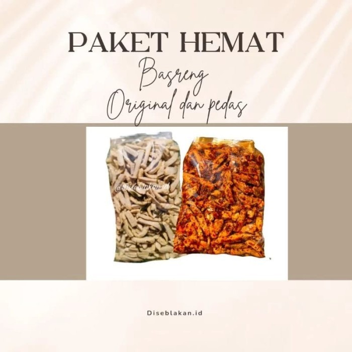 

EKSLUSIF Paket hemat basreng pedas+original daun jeruk /kemasan 500gram