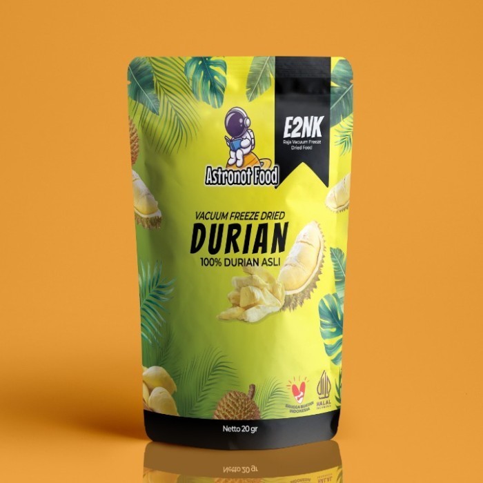 

TERBARU Keripik Buah Durian Vacum freeze Dried Food Astronot Food Netto 20gram