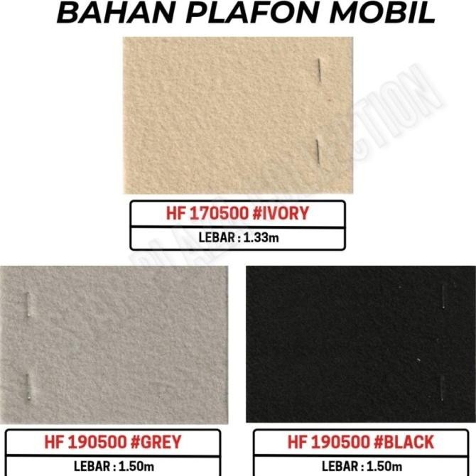 

Bahan Kain Brudu / Bludru Plafon Mobil Jepang Original Meteran (Toyota JM23