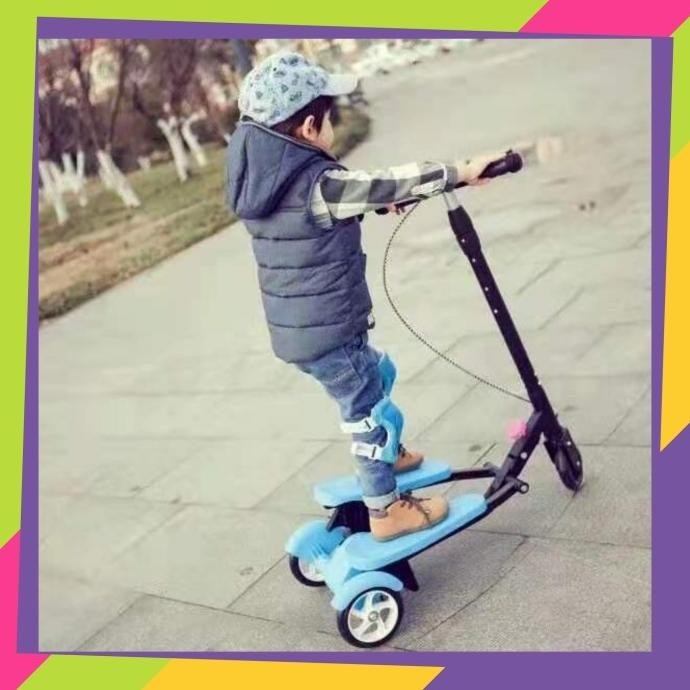 Skuter Anak / Skuter Injak Dual Pedal Roda 3 / Scooter Pedal