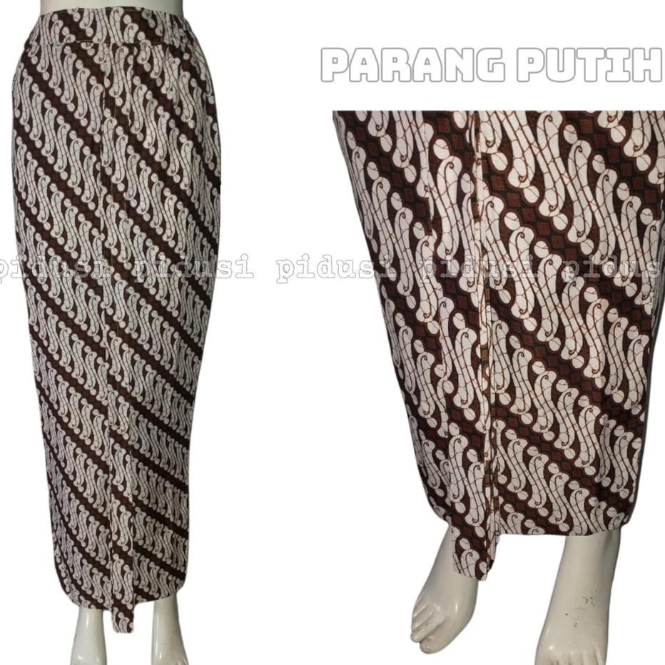 Rok Batik Wiron Span Putih / Rok Batik Klasik / Rok Wiru / Rok Span Kebaya